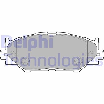 Bromsbeläggssats, skivbroms DELPHI LP1977