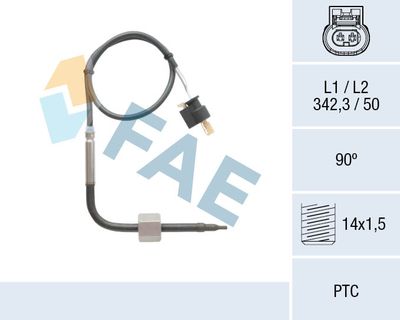 czujnik, temperatura spalin FAE 68004