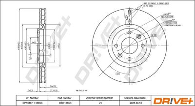 DISC FRANA DR!VE+ DBD1385C 2