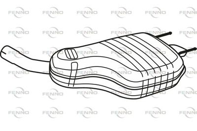 Глушитель выхлопных газов конечный FENNO P43189 для OPEL INSIGNIA