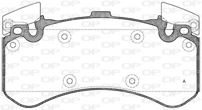 Комплект тормозных колодок, дисковый тормоз OPEN PARTS BPA1463.00 для BENTLEY MULSANNE