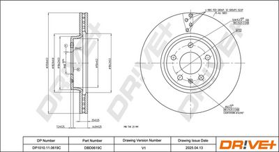 BREMSSCHEIBE DR!VE+ DBD0619C 2