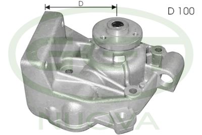 Водяной насос, охлаждение двигателя GGT PA10054 для RENAULT 18