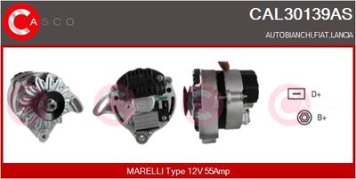 Генератор CASCO CAL30139AS для AUTOBIANCHI Y10
