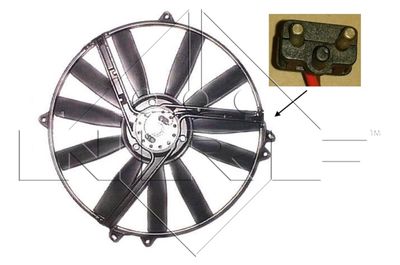 Вентилятор, охлаждение двигателя NRF 47300 для MERCEDES-BENZ СЕДАН