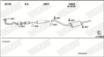 Изпускателна система WALKER VW25046