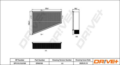 LUFTFILTER DR!VE+ DP1110100160 16