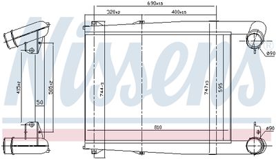 Laddluftkylare NISSENS 97028