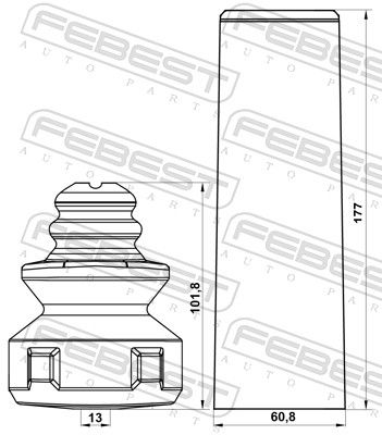 Dust Cover Kit, shock absorber ADSHB-A3IIR-KIT