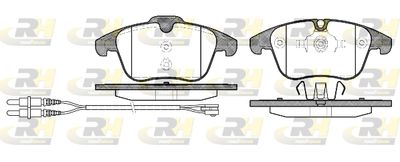 Комплект тормозных колодок, дисковый тормоз ROADHOUSE 21249.01 для CITROËN C5