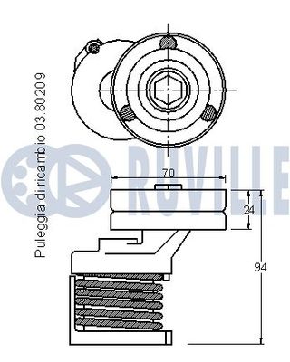 INTINZATOR CUREA TRANSMISIE RUVILLE 541706 1