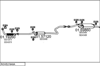 SISTEM DE ESAPAMENT MTS ROVE27840A004019