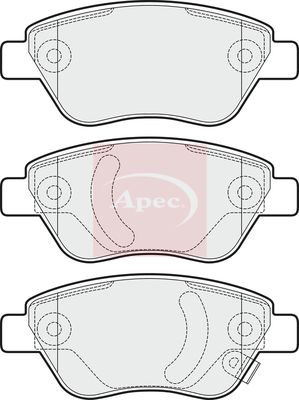 APEC Brake Pad Set, disc brake PAD1521