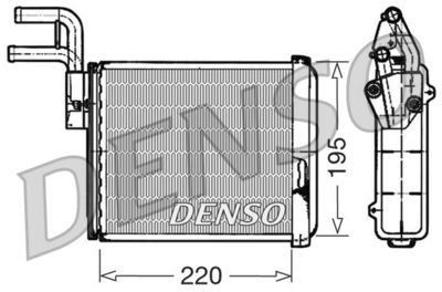 DENSO Kachelradiateur, interieurverwarming (DRR09032)