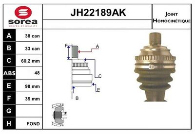 GELENKSATZ ANTRIEBSWELLE