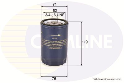 Oil Filter COMLINE EOF230