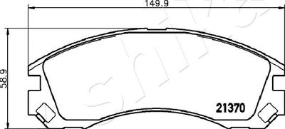 Brake Pad Set, disc brake 50-00-0623