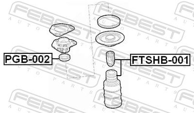 CHIT PROTECTIE PRAF AMORTIZOR FEBEST FTSHB001 1