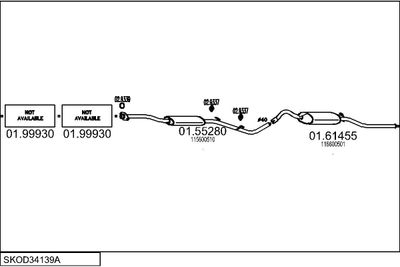 SISTEM DE ESAPAMENT MTS SKOD34139A003037