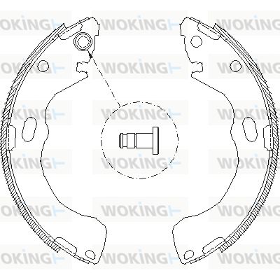 Комплект тормозных колодок WOKING Z4146.00 для MAZDA PREMACY