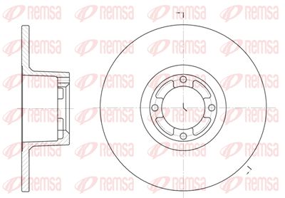 Тормозной диск REMSA 61219.00 для ROVER MINI
