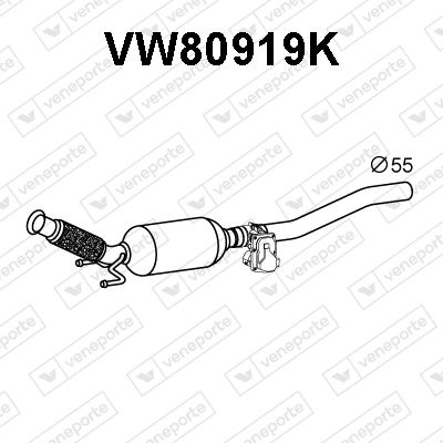VENEPORTE VW80919K Катализатор для VW CADDY IV Автофургон / микроавтобус (SAA, SAH)