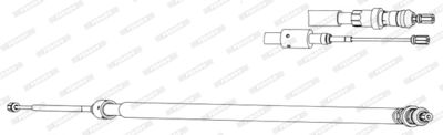 Тросик, cтояночный тормоз FERODO FHB433026 для CITROËN C3