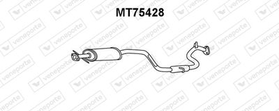 VENEPORTE MT75428 Глушитель выхлопных газов для MITSUBISHI SPACE WAGON (N3_W, N4_W)