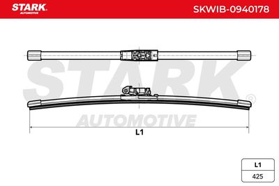 перо на чистачка STARK SKWIB-0940178