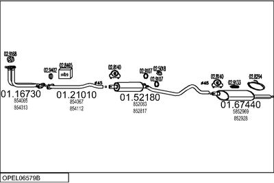 SISTEM DE ESAPAMENT MTS OPEL06579B007168