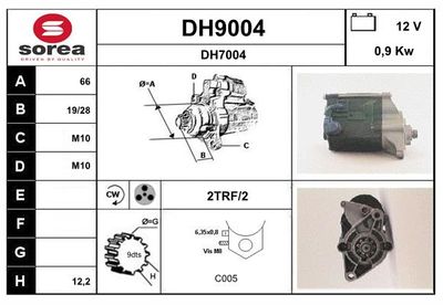 STARTER SNRA DH9004