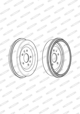 BREMSTROMMEL FERODO FDR329268 3