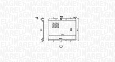 RADIATOR RACIRE MOTOR MAGNETI MARELLI 350213151800 1