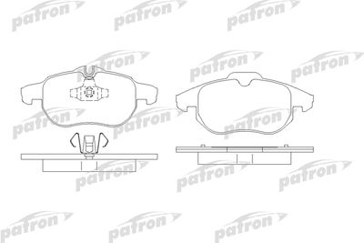 Комплект тормозных колодок, дисковый тормоз PATRON PBP1520 для OPEL ZAFIRA