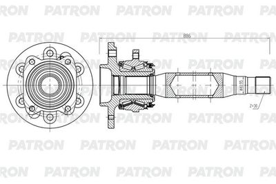 Приводной вал PATRON PDS0565 для MERCEDES-BENZ SPRINTER