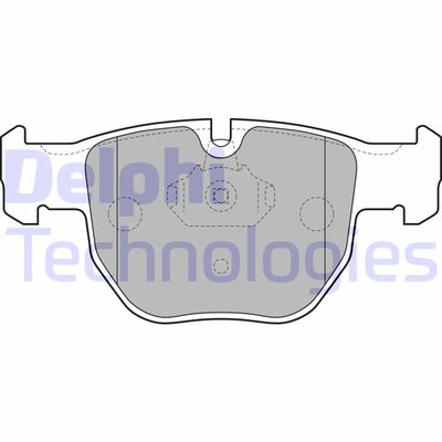 Bromsbeläggssats, skivbroms DELPHI LP1863