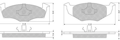 BREMSBELAGSATZ SCHEIBENBREMSE MTR MT538 0