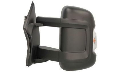 Zijspiegel Links (elektrisch, in reliëf, met verwarming, medium, met indicator, met temperatuursensor, w16w gloeilamp) past: CITROEN JUMPER III  FIAT DUCATO  PEUGEOT BOXER 04.06-10.23