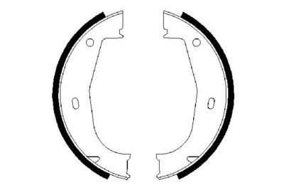 Brake Shoe Set, parking brake 0 986 487 520