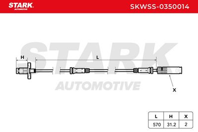датчик, обороти на колелото STARK SKWSS-0350014