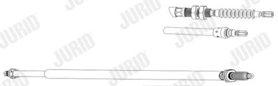 Тросик, cтояночный тормоз JURID 432640J для CITROËN XM