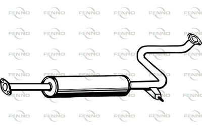 Средний глушитель выхлопных газов FENNO P4059 для NISSAN MAXIMA