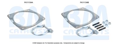 zestaw montażowy, filtr sadzy / filtr cząstek stałych BM CATALYSTS FK11134
