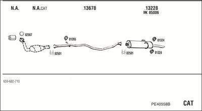 SISTEM DE ESAPAMENT WALKER PE40558B
