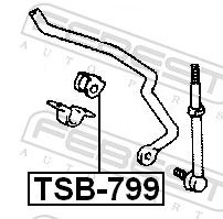 BUCSA BARA STABILIZATOARE FEBEST TSB799 1