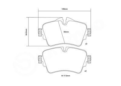 SET PLACUTE FRANA DE PERFORMANTA BREMBO 07D43569 2