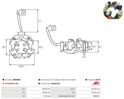 Vorschau Halter, Kohlebürsten Ansicht 2
