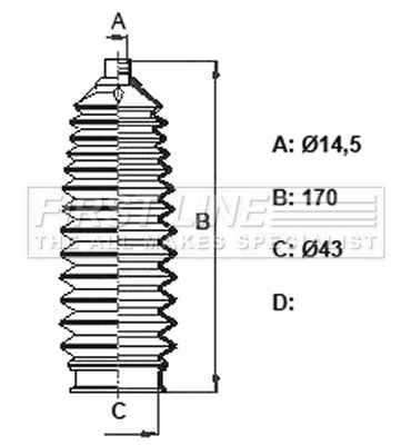 Bellow Kit, steering FIRST LINE FSG3436