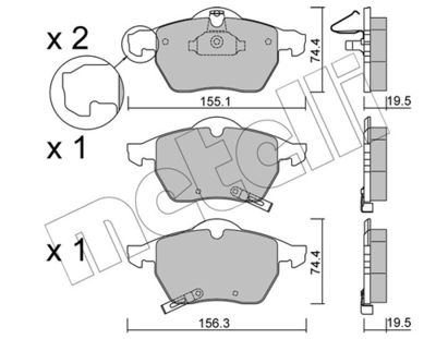 Brake Pad Set, disc brake 22-0118-2