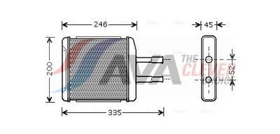 топлообменник, отопление на вътрешното пространство AVA Clever Choice DW6059